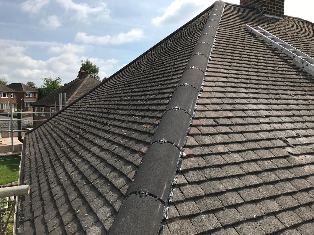 Re-bed, Ridge Tiles & Gable End